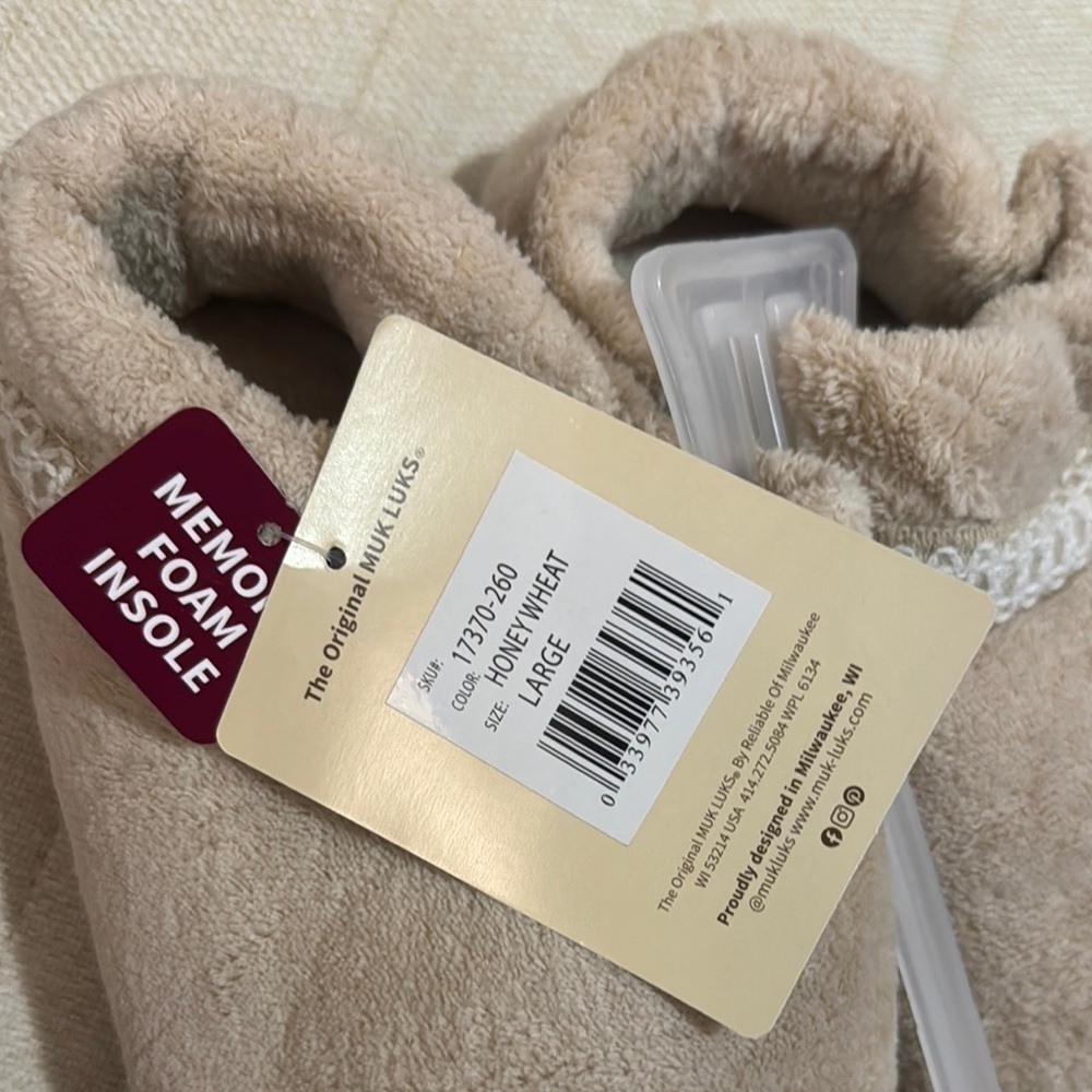 Muk Luks Beige Women's Slippers - Picture 3 of 4